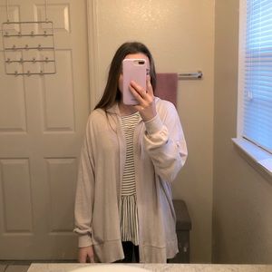 American Eagle Soft & Sexy Plush Hooded Cardigan